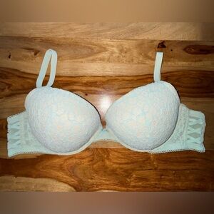 VS Dream Angels push up bra in blue
